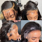 13x4 Lace Front Human Hair Wigs Natural Color Body Wave Density