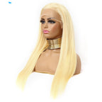 Reality golden long straight lace headgear