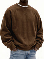 Mens Fashionable Simple And Relaxed Fit Sweatshirt