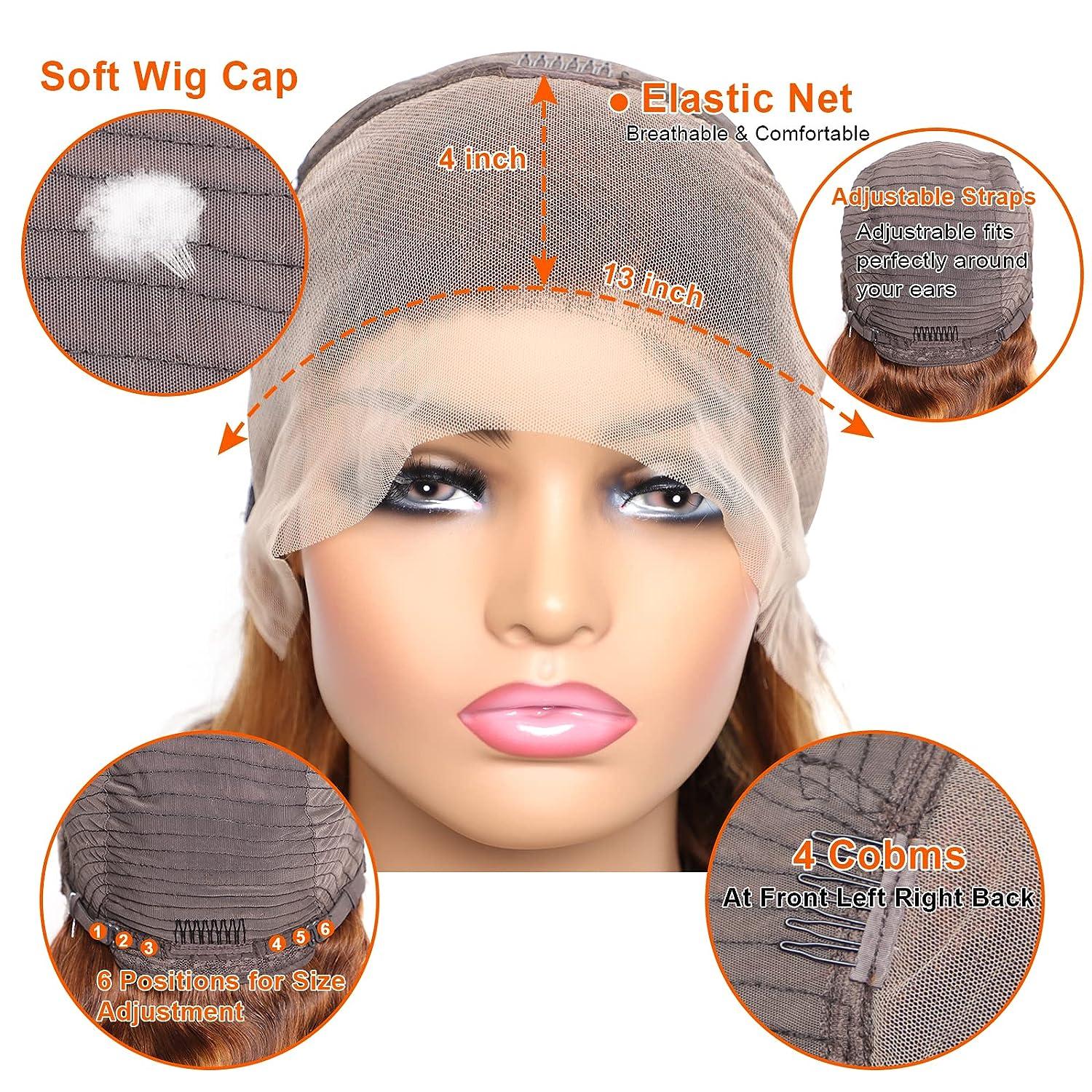 P4 27 13x4 Lace Front Wig Human Hair Body Wave Density