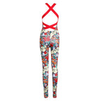 Casual Sports Sets Women's Printed One-piece Yoga Suit Female