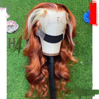 30 Inch Ginger Body Wave Lace Front Wig Hd 613 Blonde