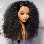 Kinky Curly Lace Frontal Wig Wear Go Glueless Wig Afro Curly Human Hair Wigs 7x5 HD Transparent Lace Closure Wig