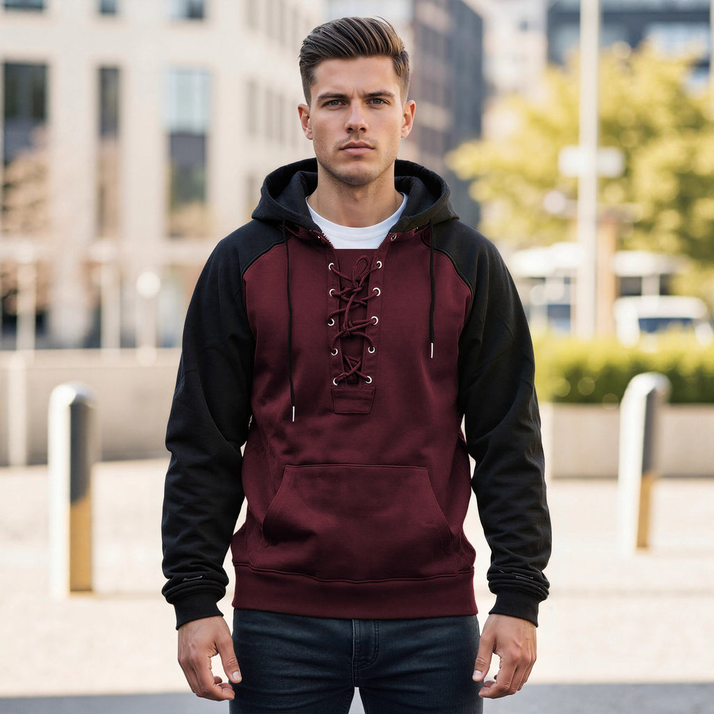 Men's Drawstring Hooded Sweatshirt