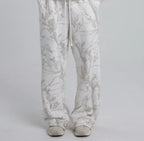 Autumn Winter Two Piece Sets Women Camouflage Hoodie Maple Leaf Print Sweatshirt Suit Sports Hoodie Sportswear