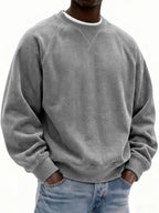 Mens Fashionable Simple And Relaxed Fit Sweatshirt