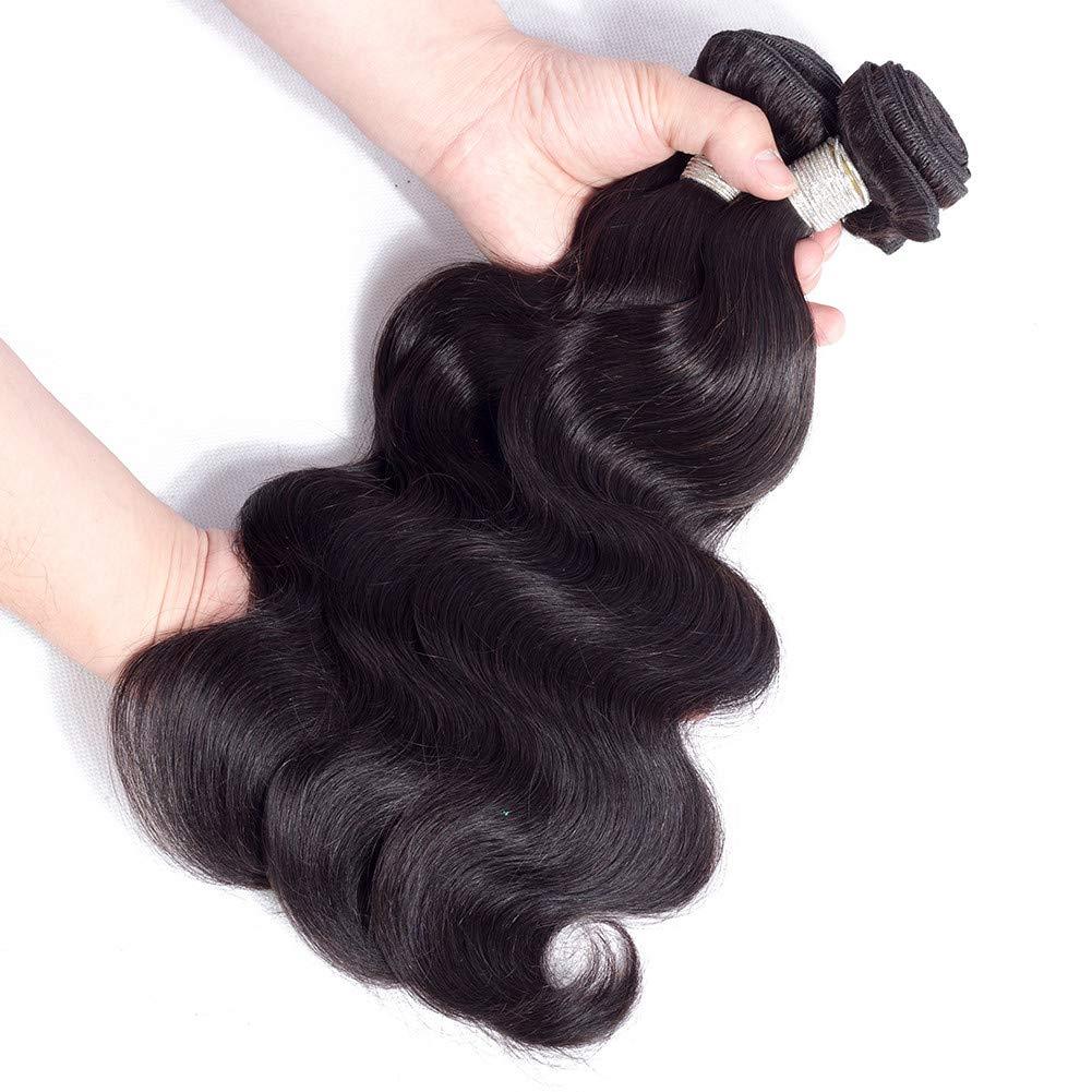 Human Hair Bundles Body Wave Extensions, Natural Color